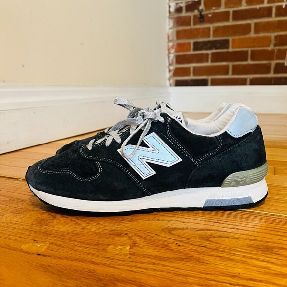 Size 11.5 Men New Balance 1400 Made In USA Navy Blue X  J.Crew - Picture 1 of 16